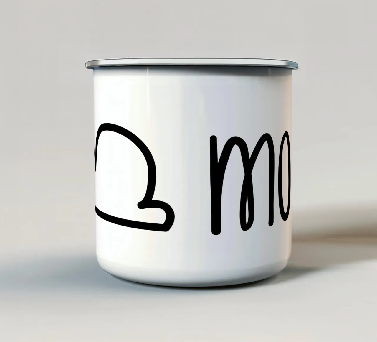 Moin - con nuvola di pioggia tazza in smalto da klossisch