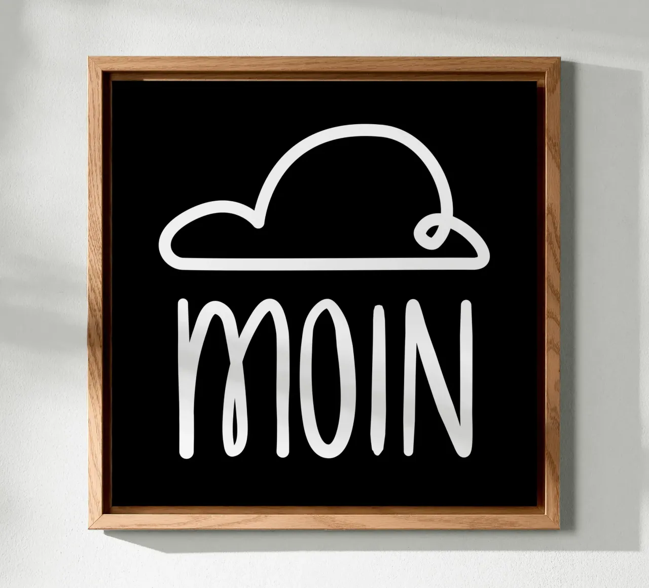 Moin - con nuvola di pioggia alluminio dibond da klossisch