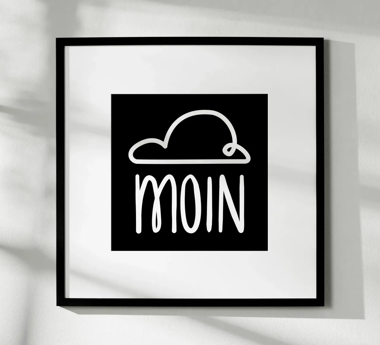 Moin - con nuvola di pioggia carta hahnemühle da klossisch