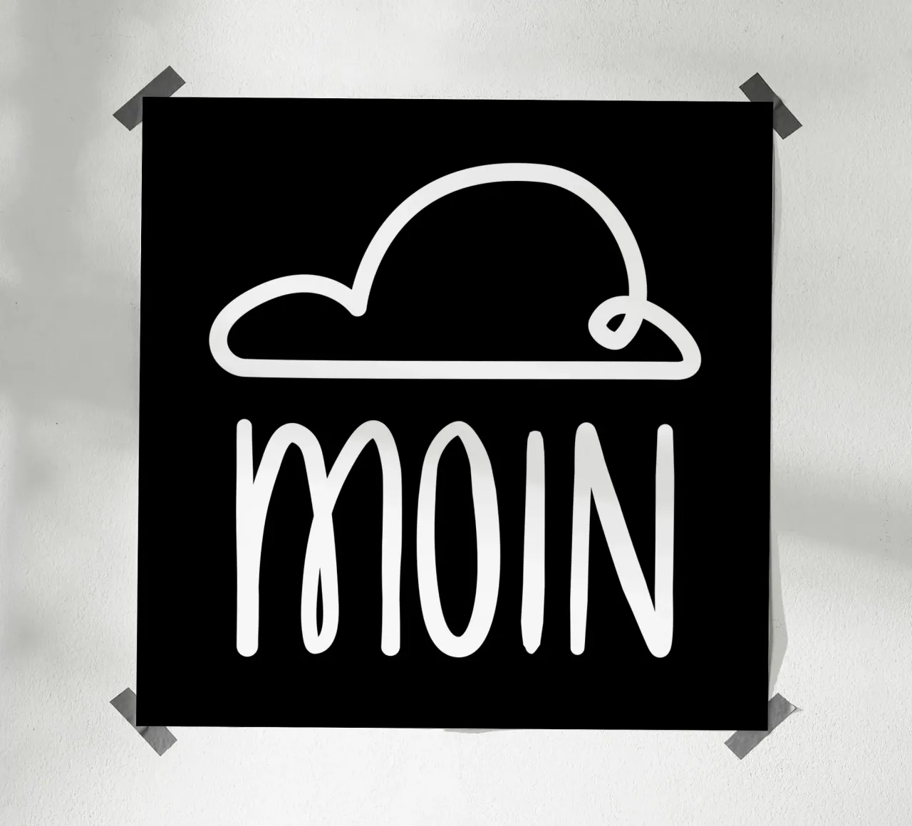 Moin - con nuvola di pioggia carta hahnemühle da klossisch