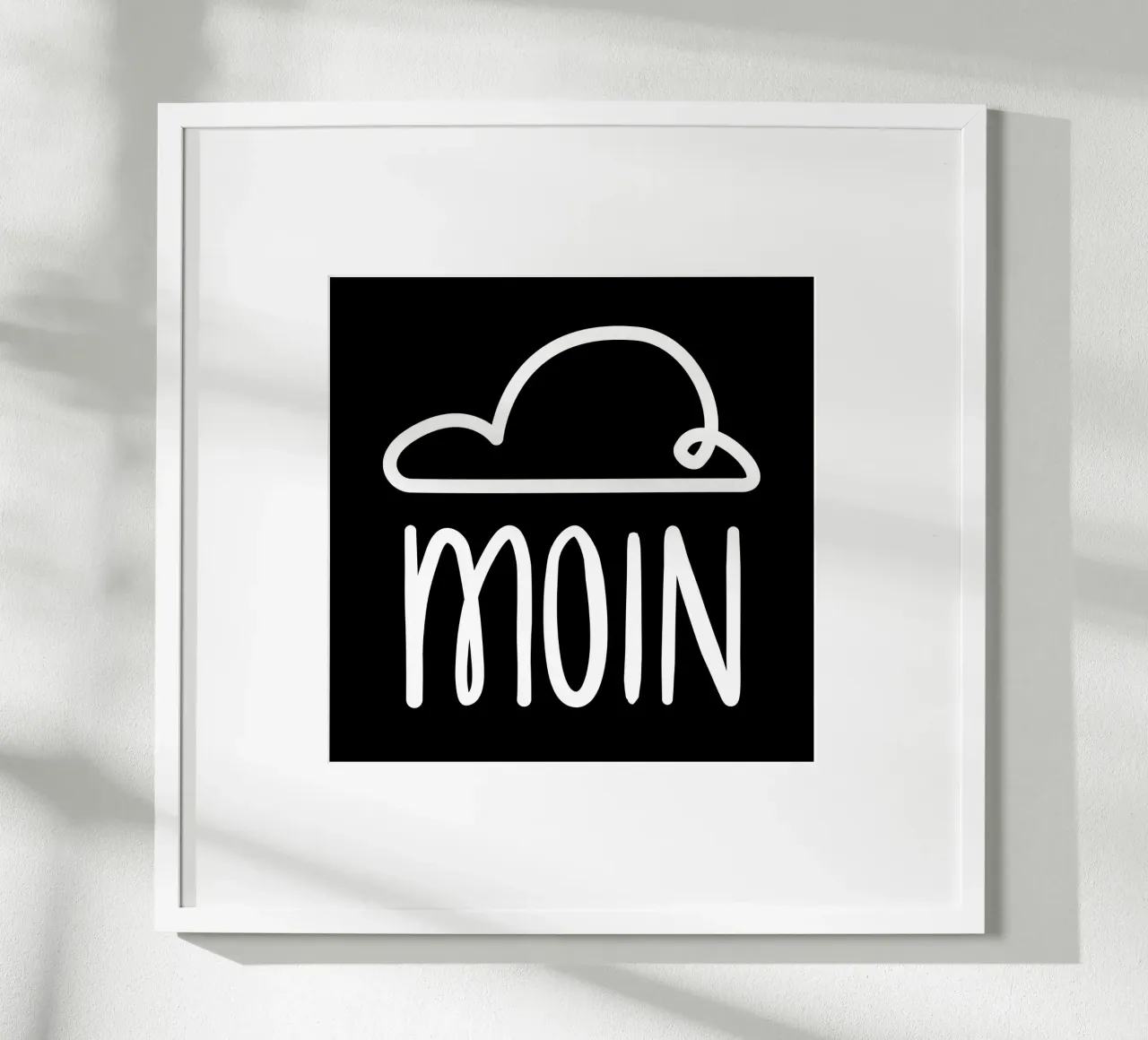 Moin - con nuvola di pioggia carta hahnemühle da klossisch