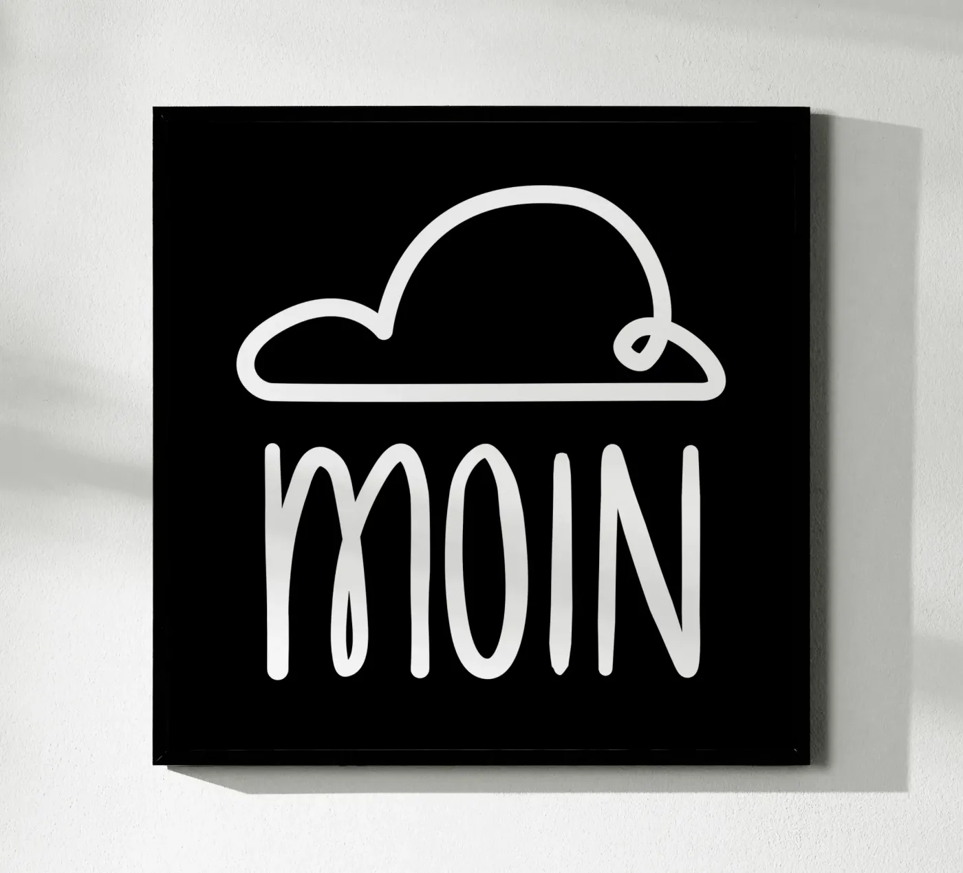Moin - with rain cloud poster by klossisch