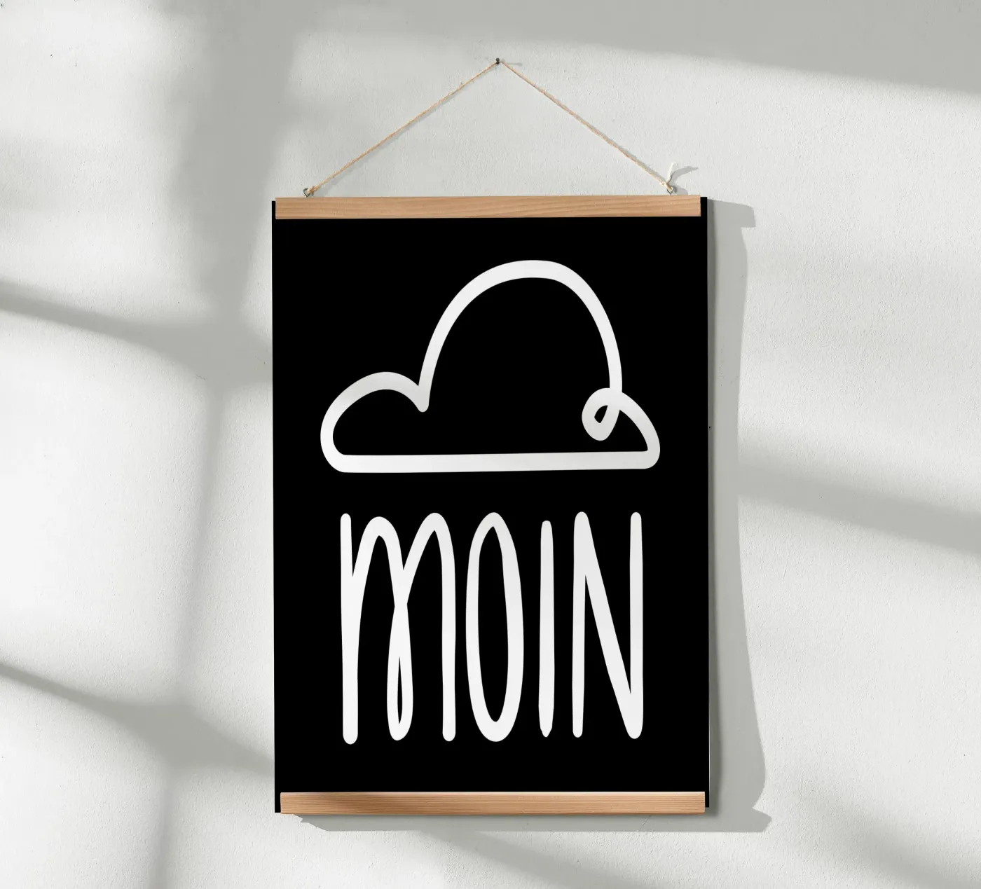 Moin - with rain cloud poster by klossisch
