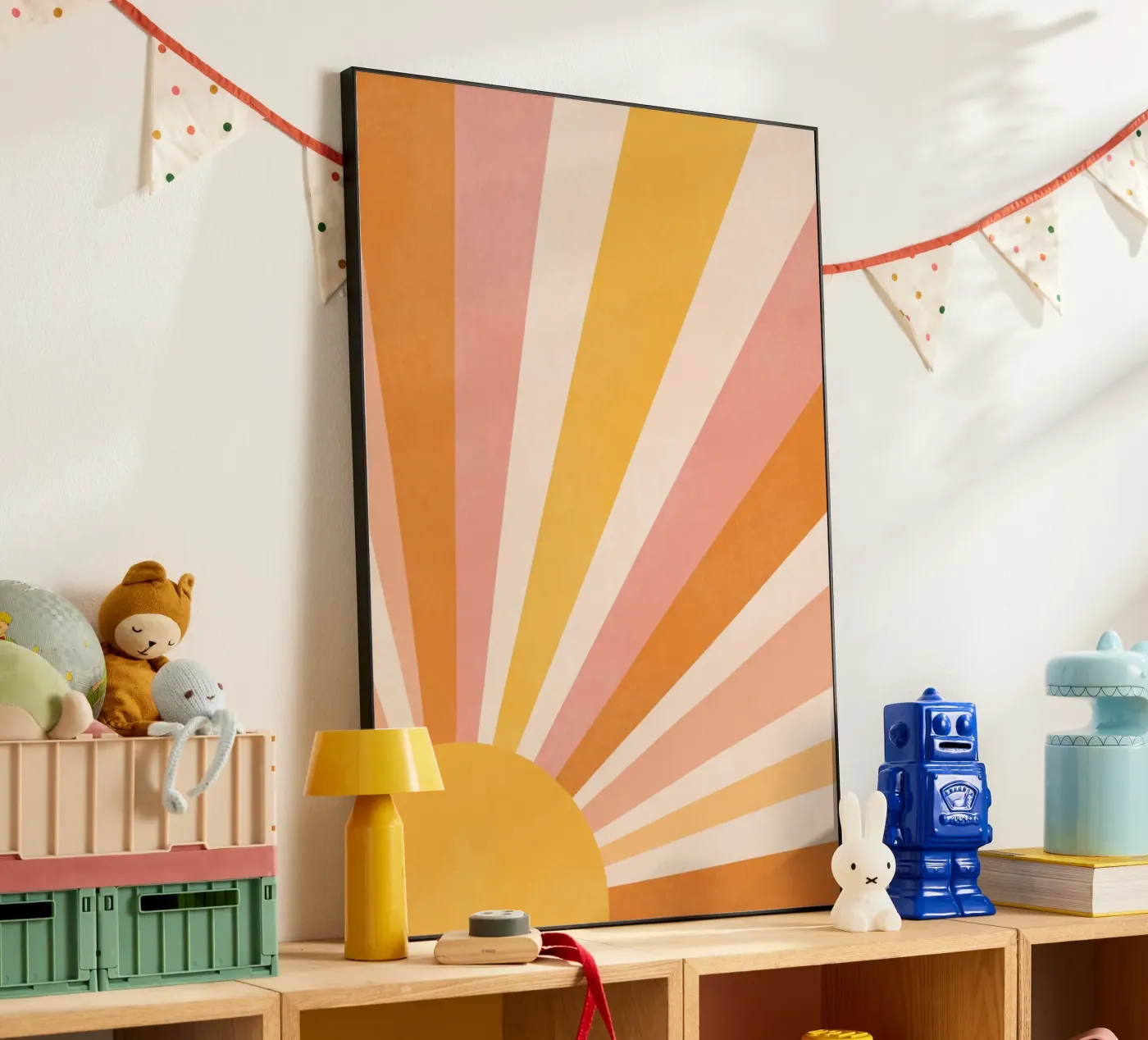 Sunset Stripes forex-plaat van wonderfolk
