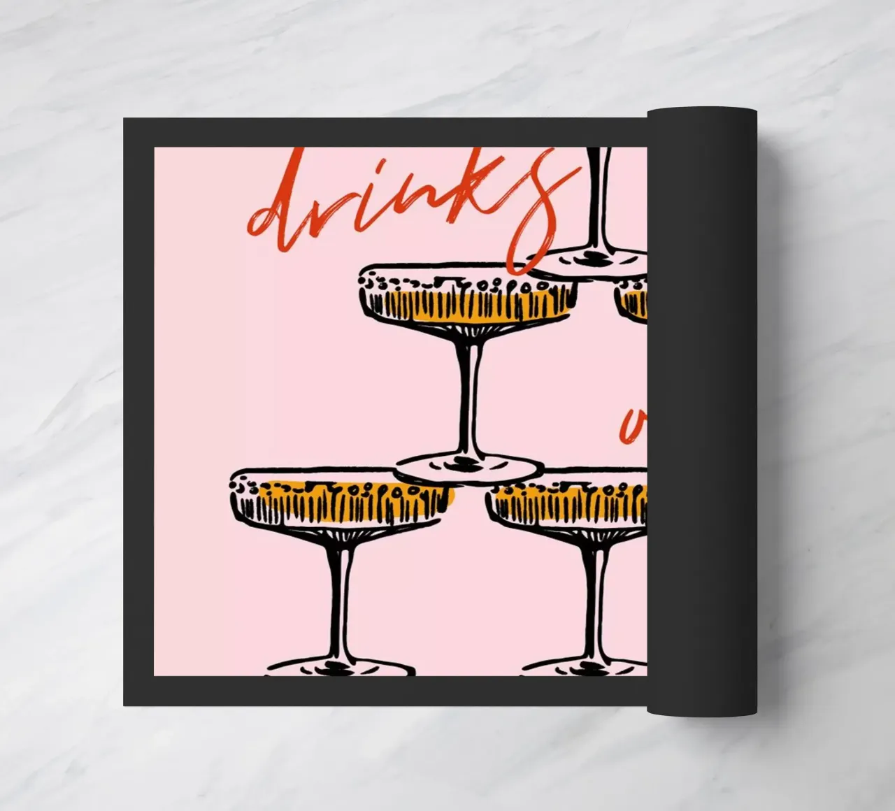 Boho Food 17 Drinks on Me zerbino da Boho Print Collection