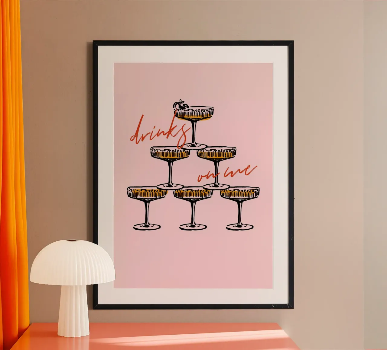 Boho Food 17 Drinks on Me carta hahnemühle da Boho Print Collection