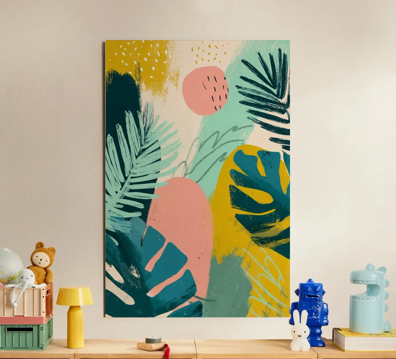 Abstract Jungle Playground alluminio dibond da Colormenta