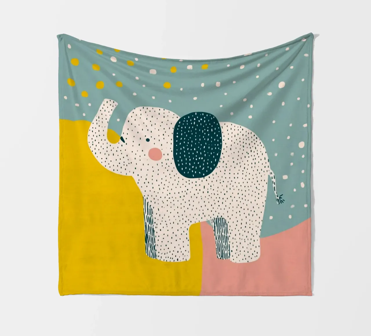 Tiny Elephant Parade Fleecedecke von wonderfolk