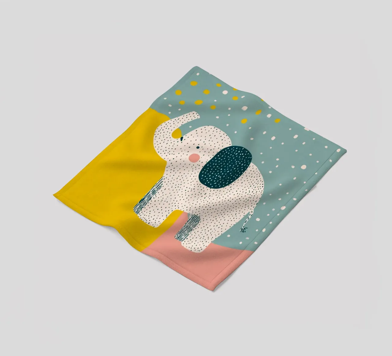 Tiny Elephant Parade Fleecedecke von wonderfolk