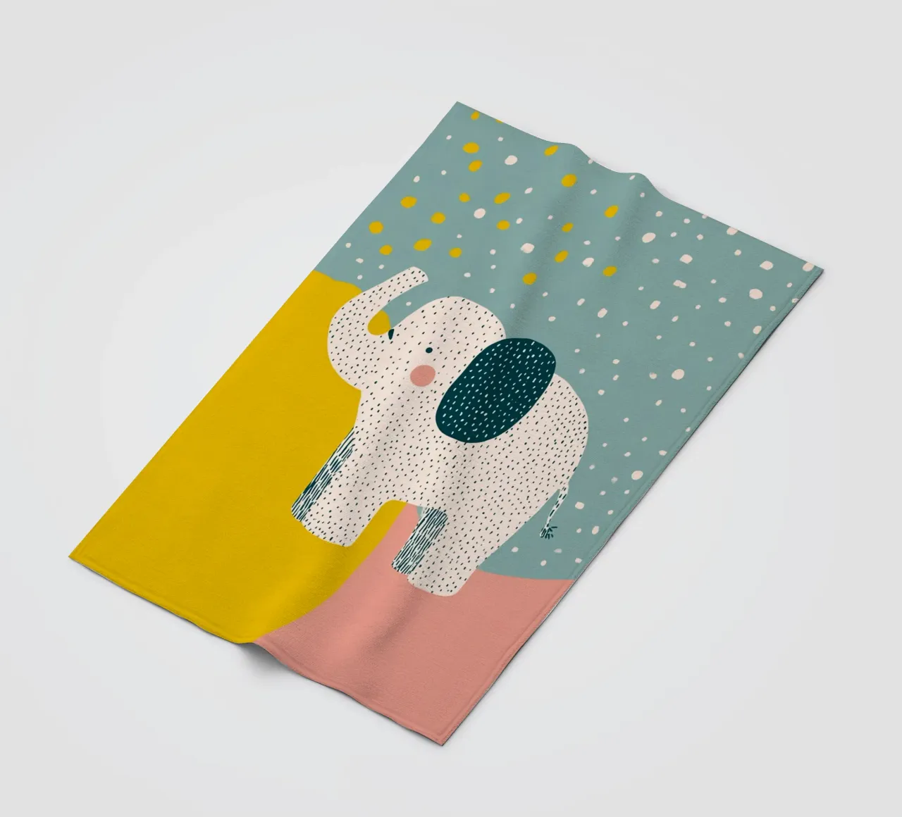 Tiny Elephant Parade Fleecedecke von wonderfolk