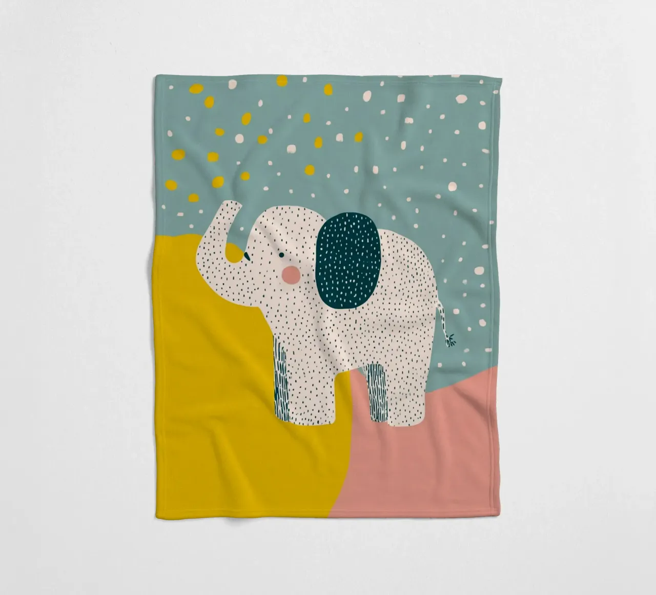 Tiny Elephant Parade Fleecedecke von wonderfolk