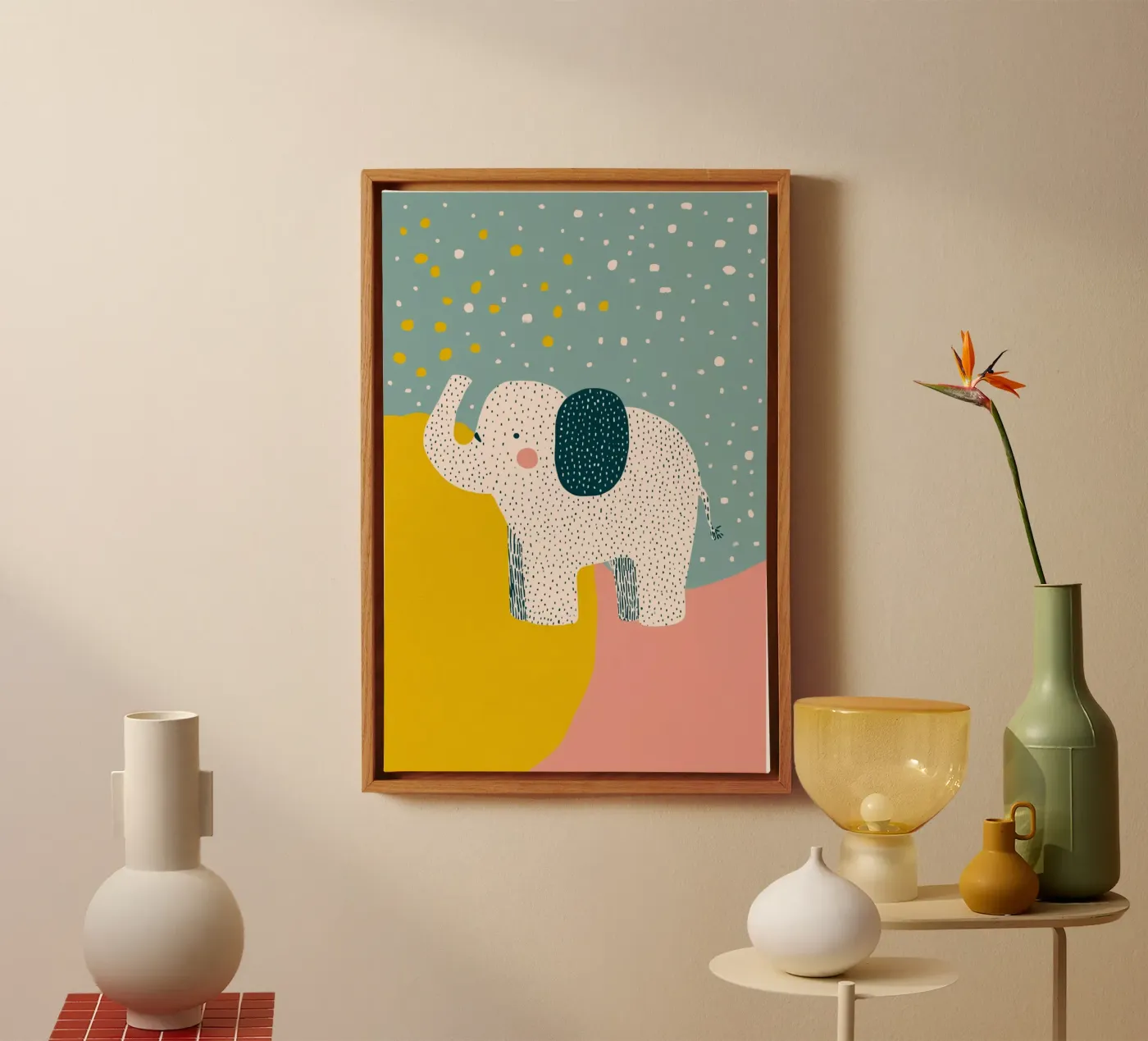Tiny Elephant Parade canvas by wonderfolk