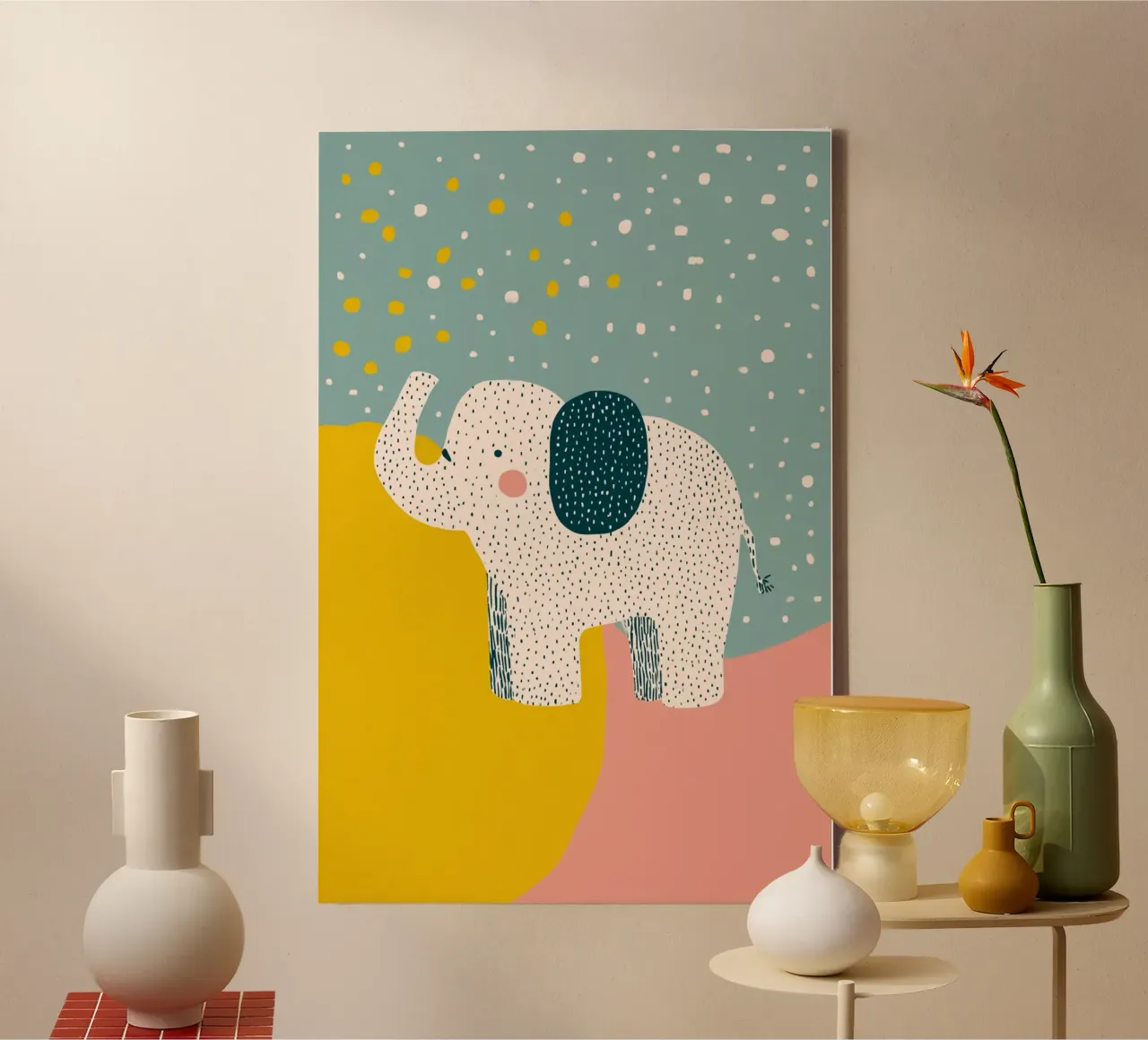 Tiny Elephant Parade tela da wonderfolk