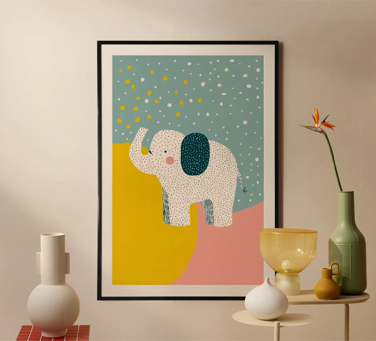 Tiny Elephant Parade poster by wonderfolk