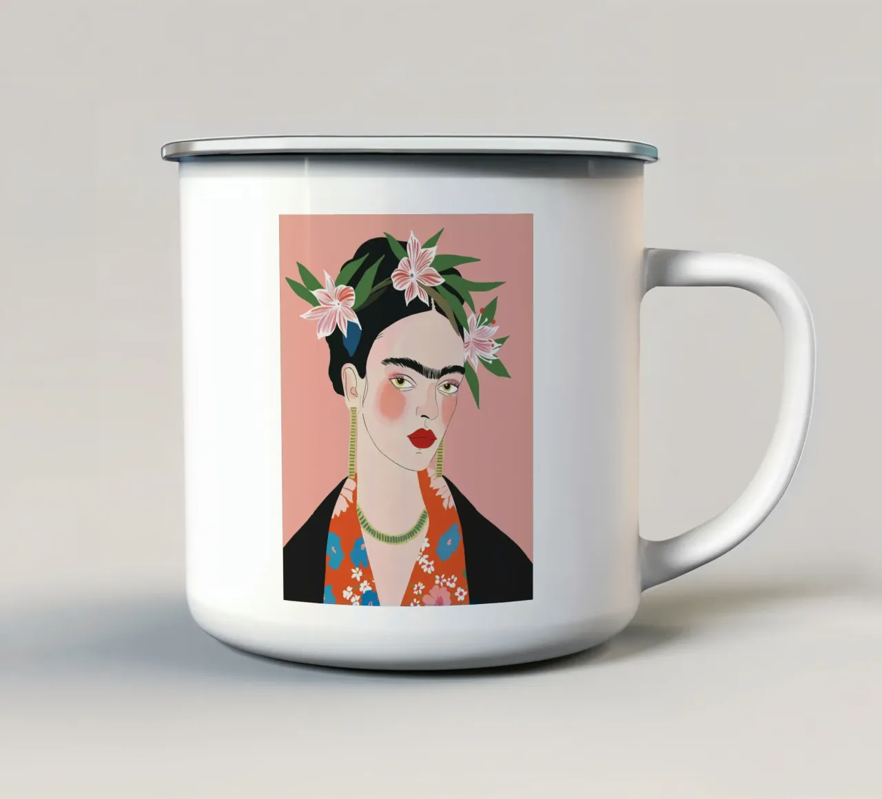 Frida tazza in smalto da ArtsySesta