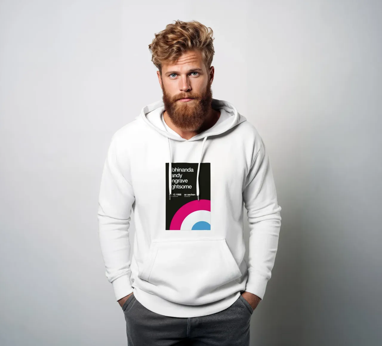 Abhinanda, Randy, Engrave felpa con cappuccio da Stephan Kochs