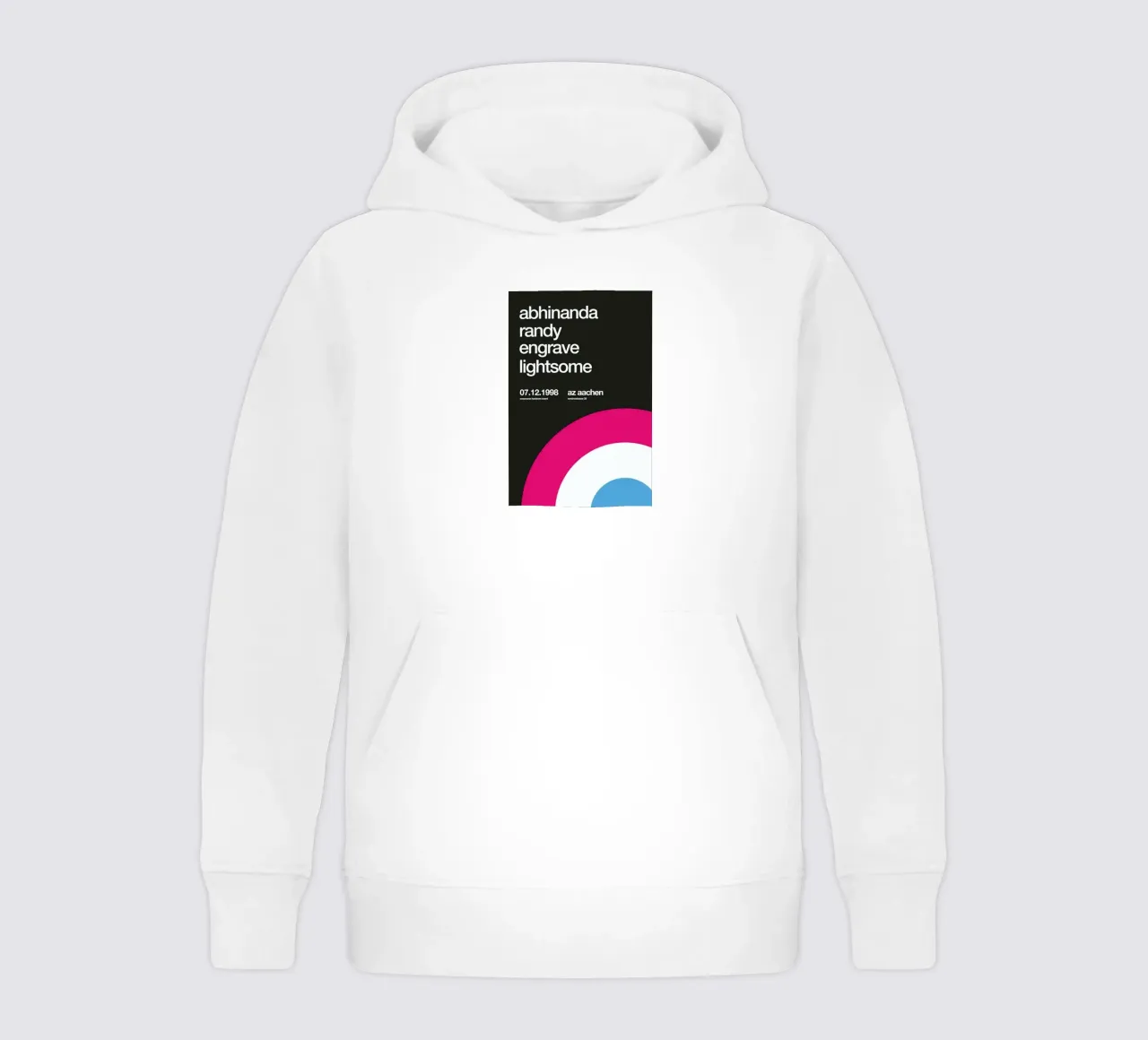 Abhinanda, Randy, Engrave kids hoodie by Stephan Kochs