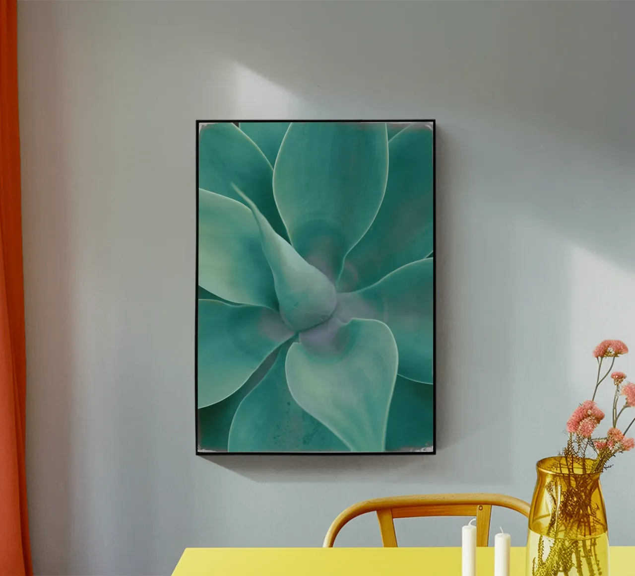 Cactus turchese plexiglass da Eva Nev Photography