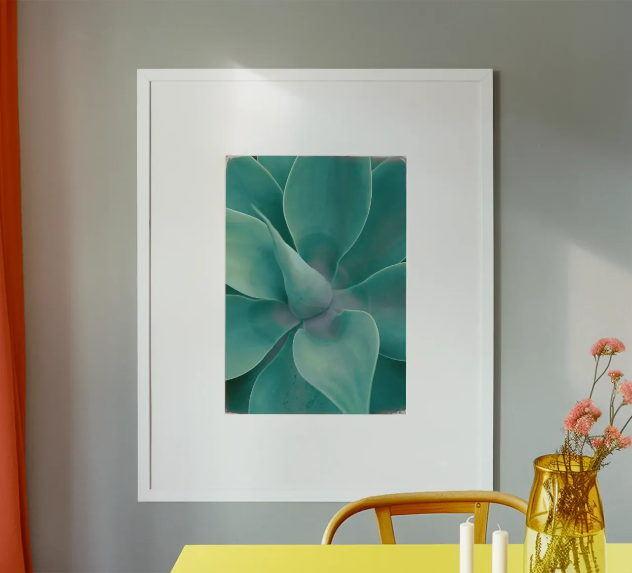 Cactus turchese poster da Eva Nev Photography