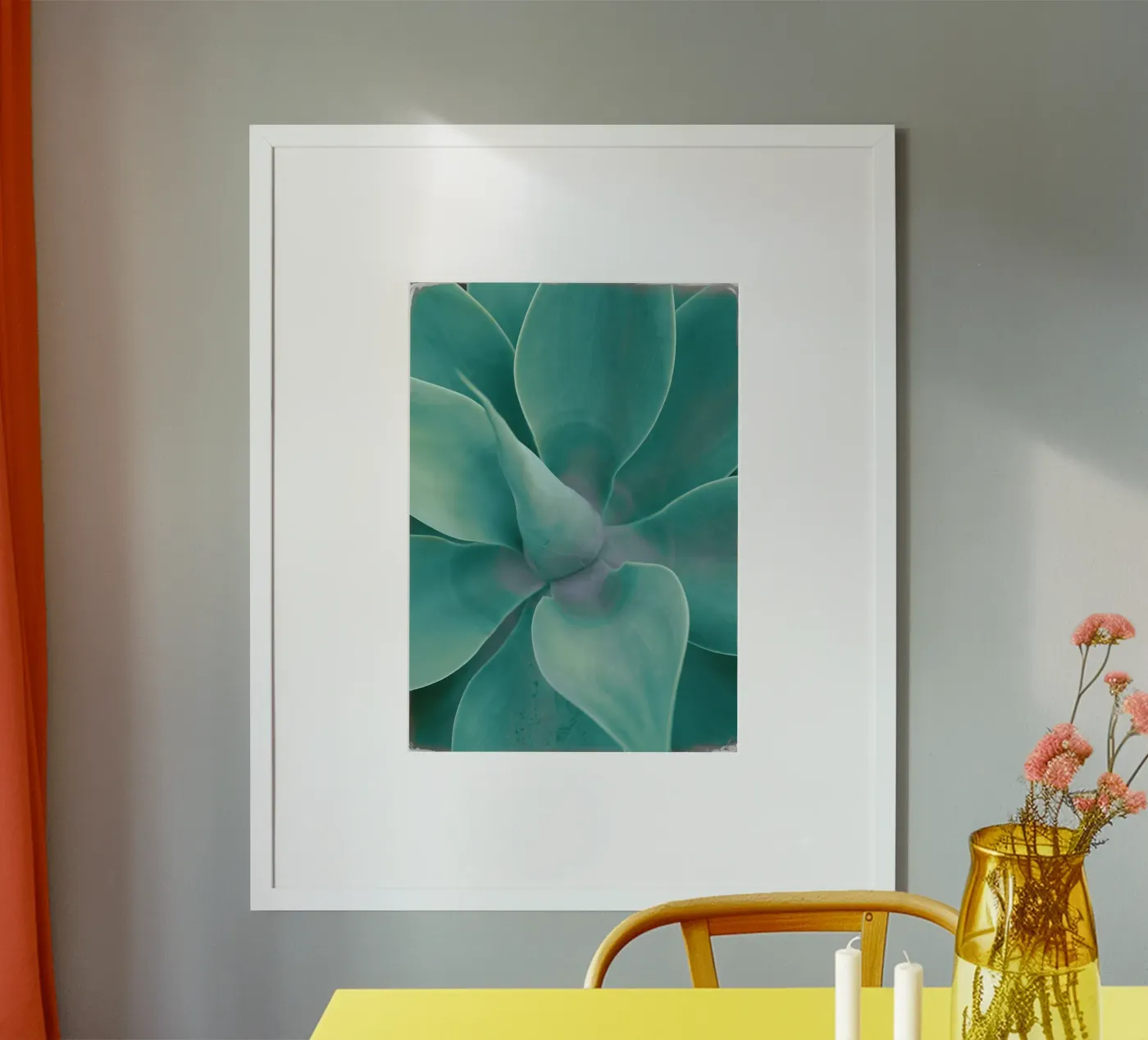 Cactus turchese poster da Eva Nev Photography