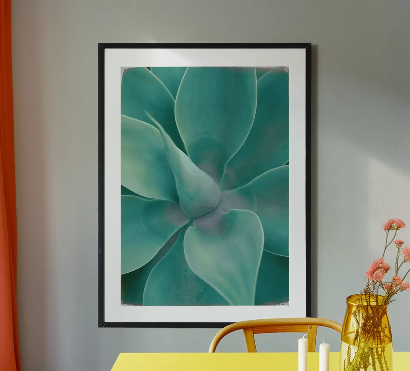 Cactus turchese poster da Eva Nev Photography