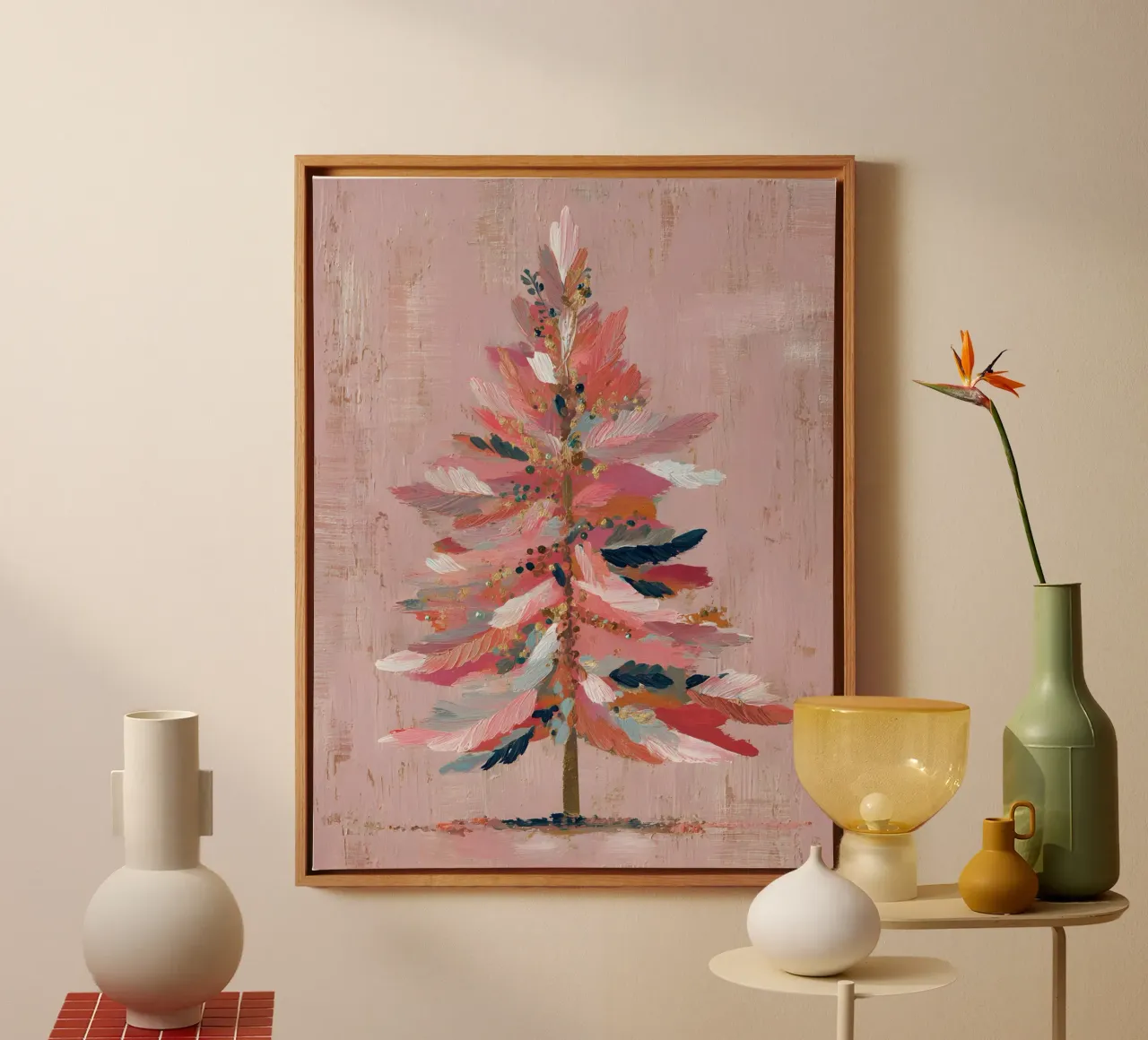 Blush Pine canvas by velvetstudio