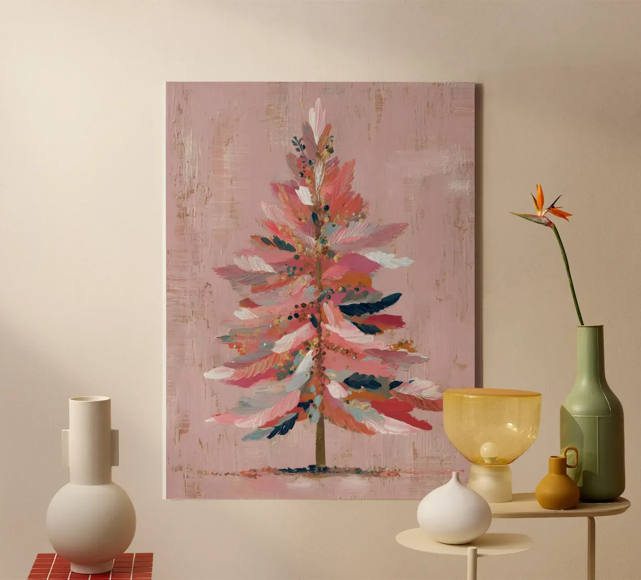 Blush Pine canvas by velvetstudio