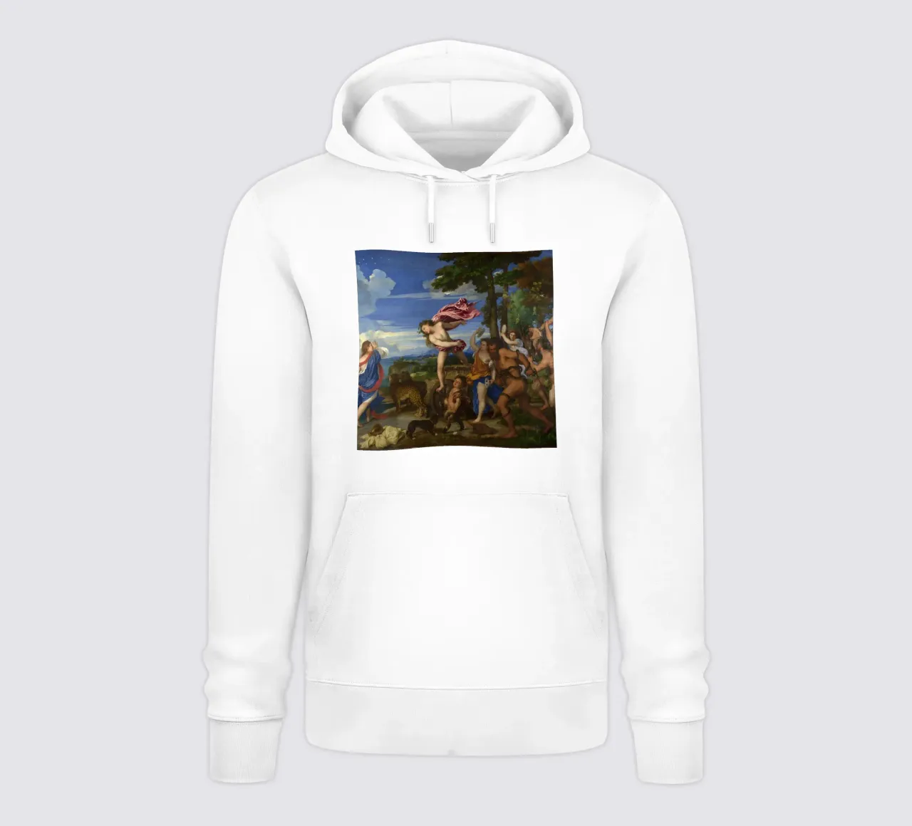 Tiziano - Baco y Ariadna sudadera con capucha de Timeless Artworks