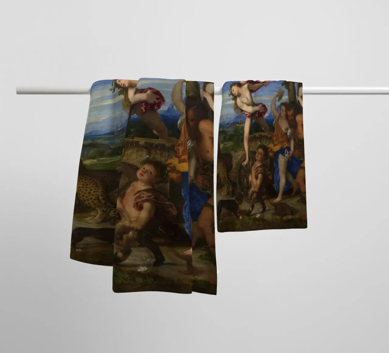Tizian - Bacchus und Ariadne Handtuch von Timeless Artworks