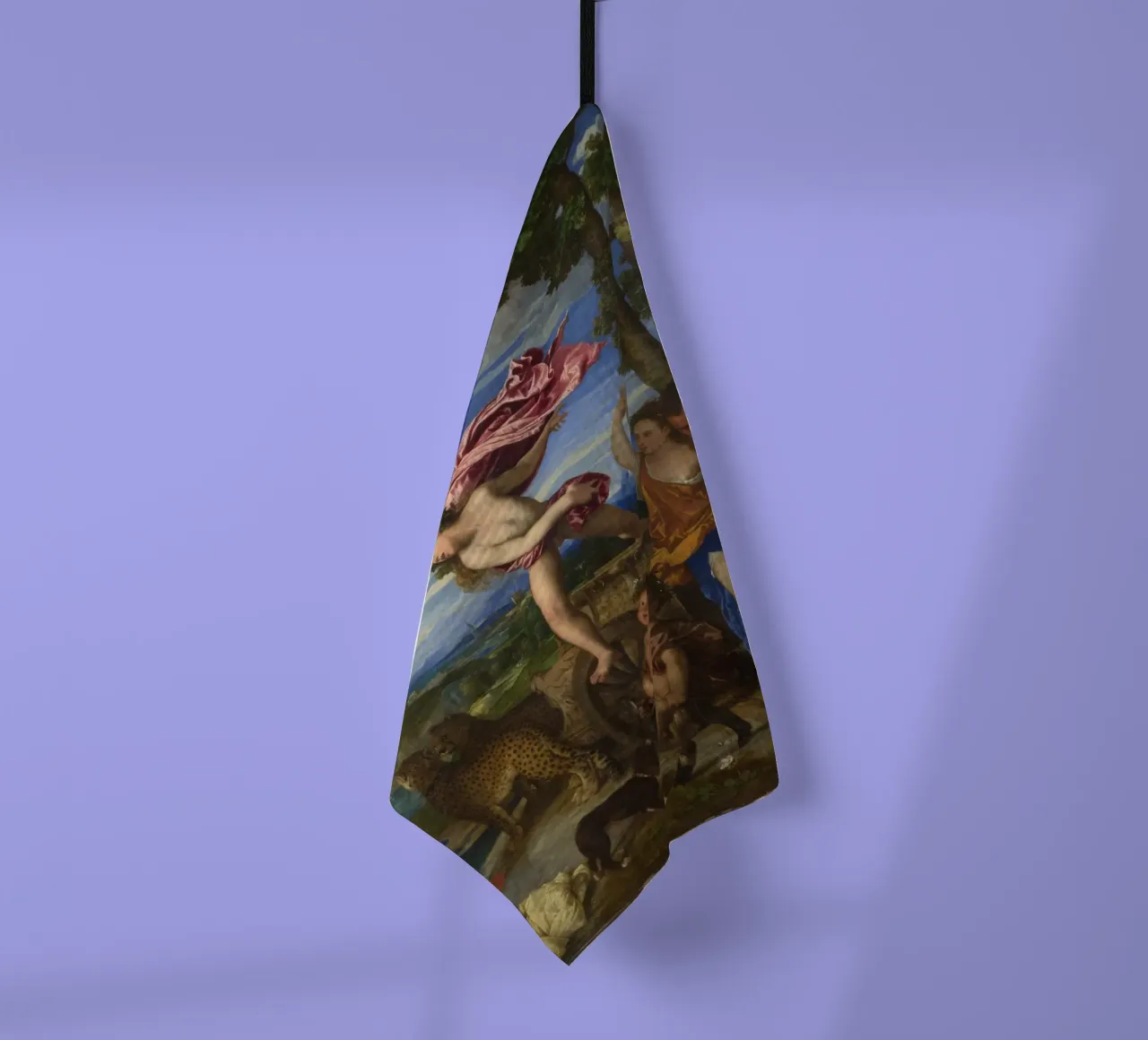 Tizian - Bacchus und Ariadne Geschirrtuch von Timeless Artworks