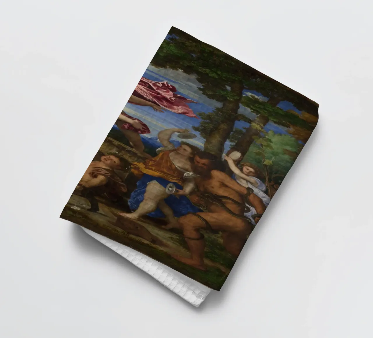 Tizian - Bacchus und Ariadne Geschirrtuch von Timeless Artworks