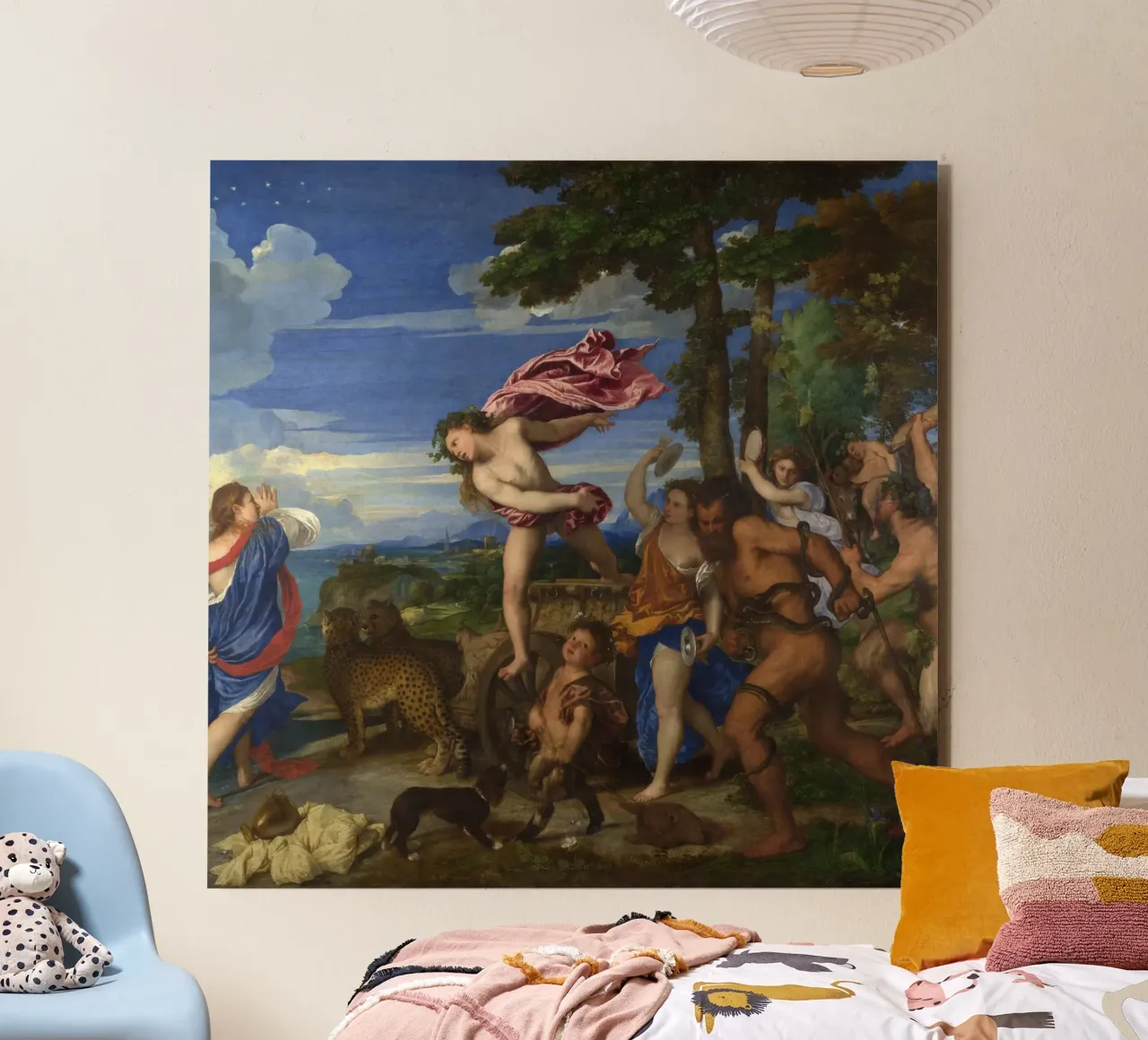 Titian - Bacchus and Ariadne alu-dibond by Timeless Artworks