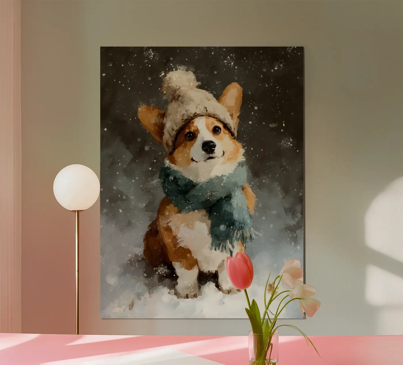 Frosted Corgi poster by velvetstudio
