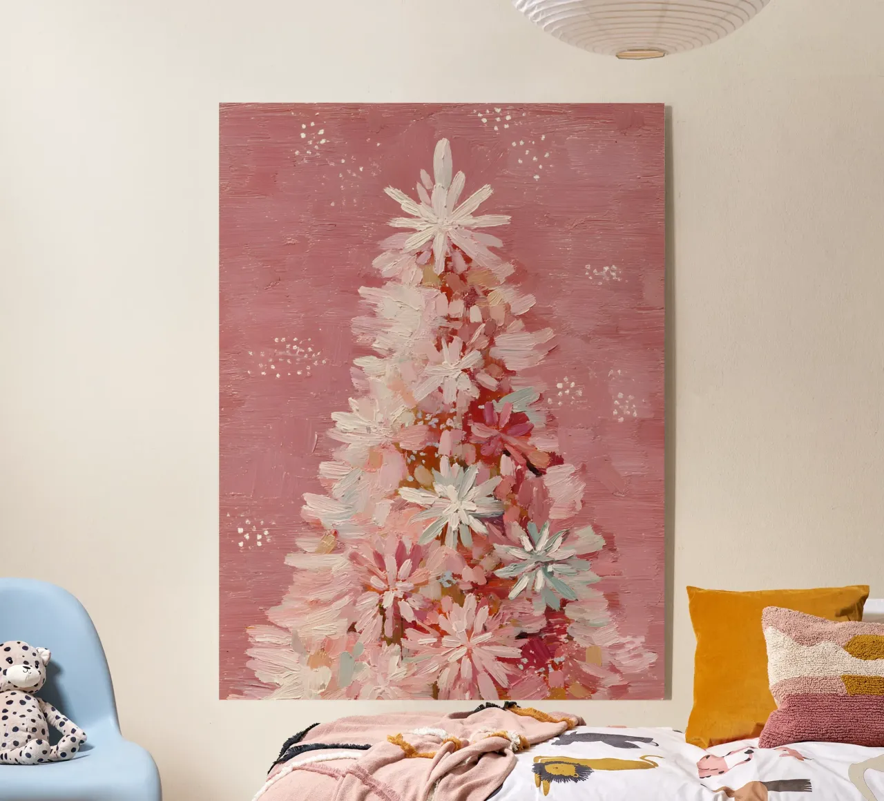 Blush Bloom Tree acrylic glass by velvetstudio