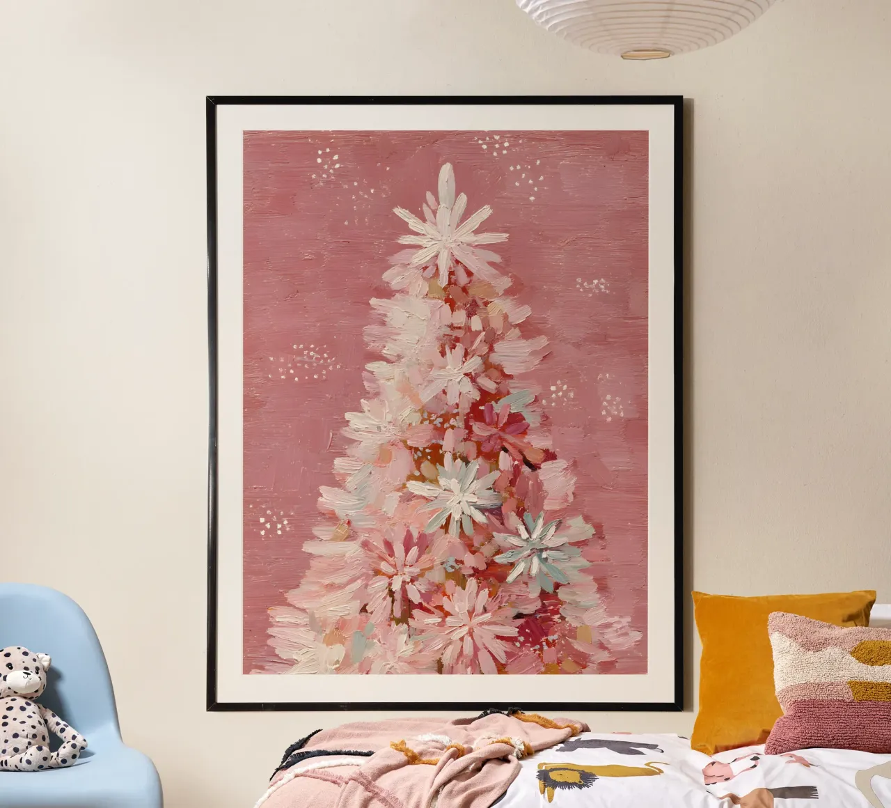 Blush Bloom Tree poster van velvetstudio