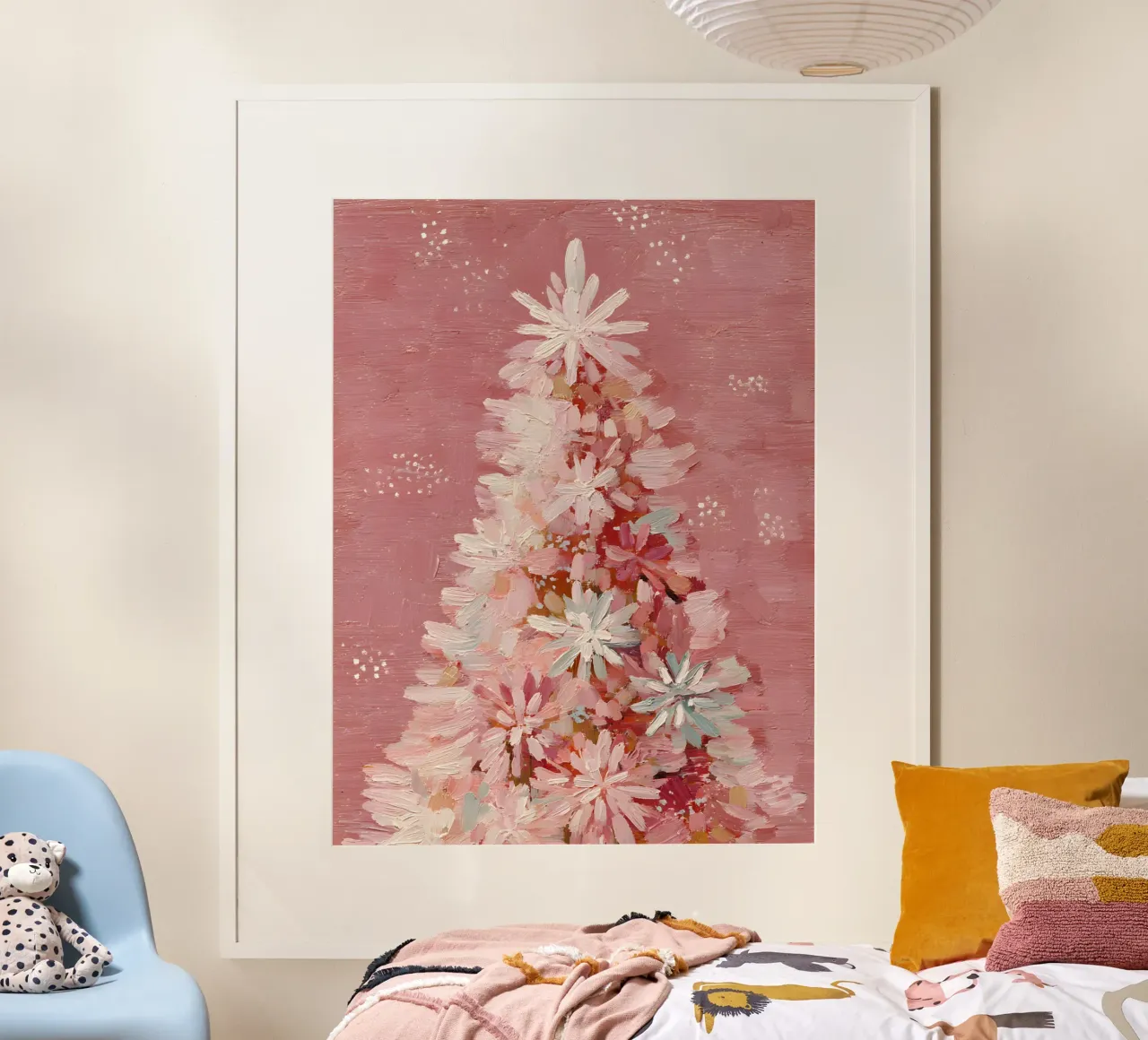 Blush Bloom Tree poster van velvetstudio