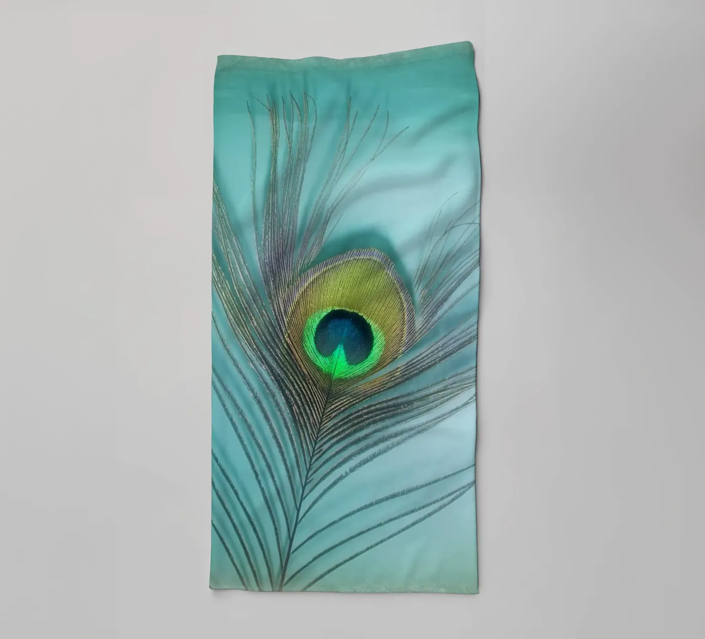 Peacock towel by Eva Nev Photography