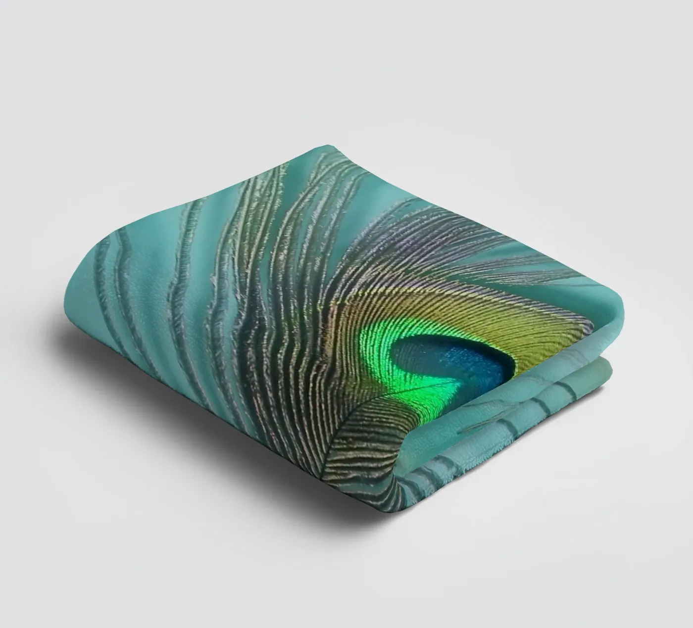 Peacock towel by Eva Nev Photography