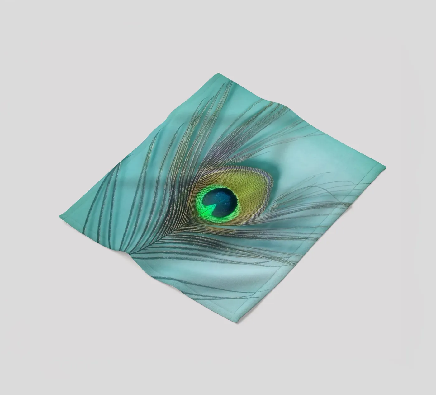 Pfau Fleecedecke von Eva Nev Photography