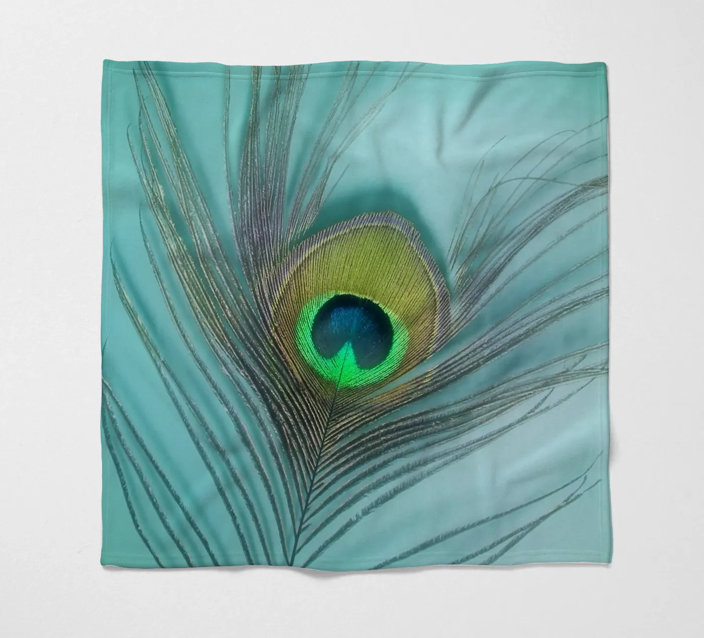 Pfau Fleecedecke von Eva Nev Photography