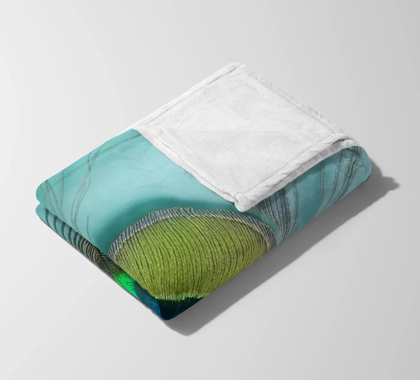 Pfau Fleecedecke von Eva Nev Photography