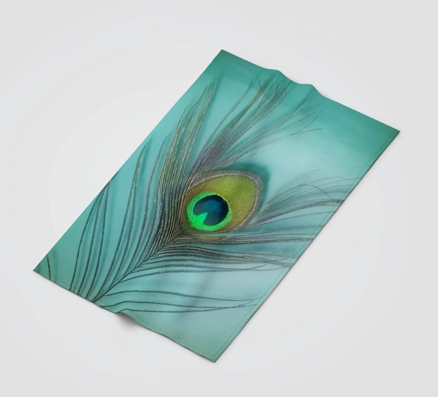 Pfau Fleecedecke von Eva Nev Photography