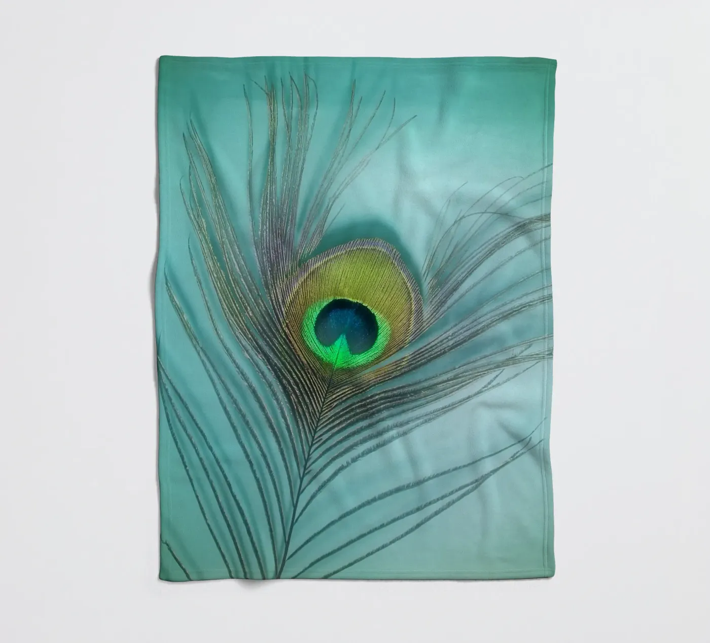 Pfau Fleecedecke von Eva Nev Photography