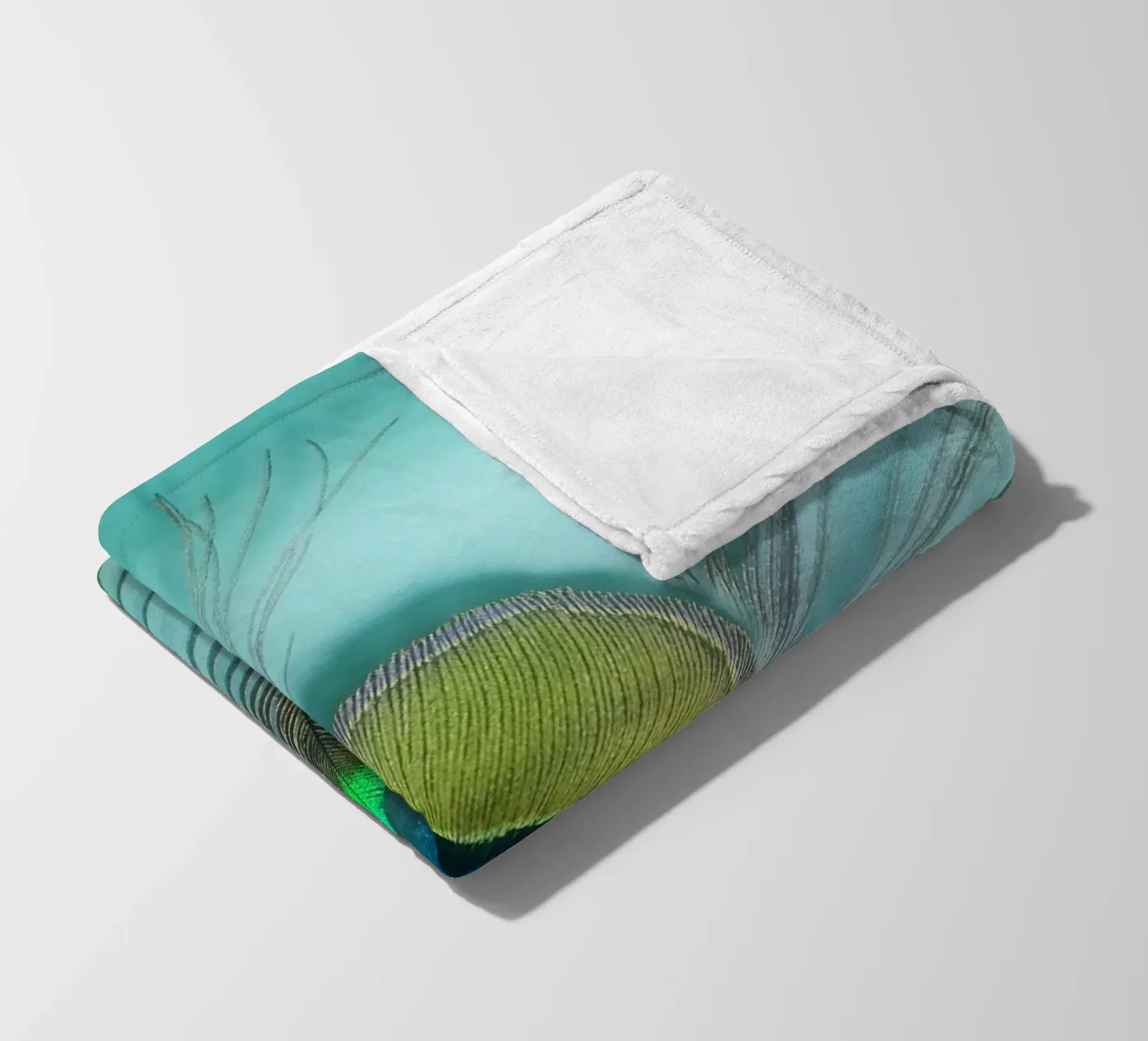 Pfau Fleecedecke von Eva Nev Photography