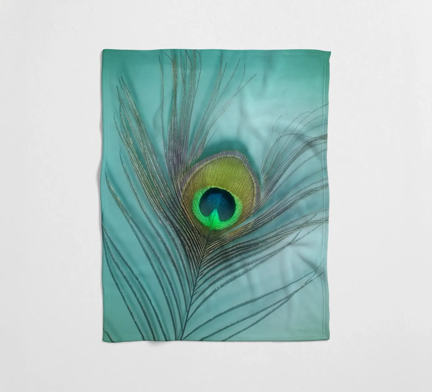 Pfau Fleecedecke von Eva Nev Photography