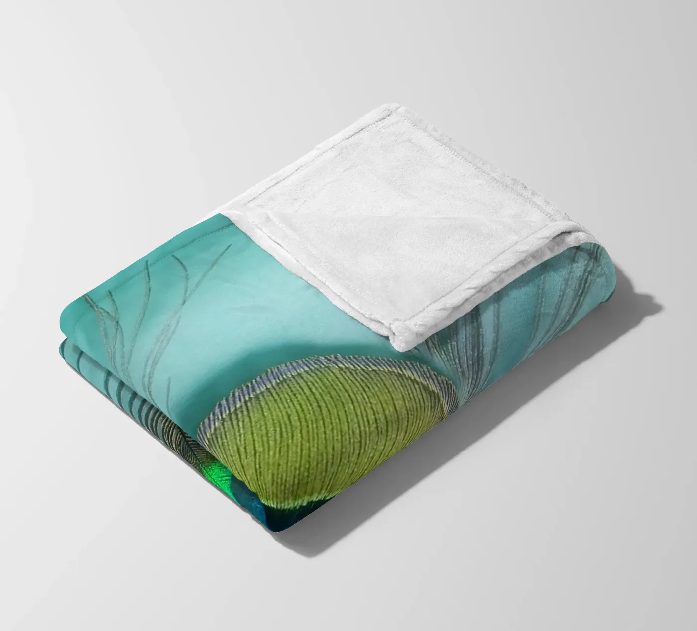 Pfau Fleecedecke von Eva Nev Photography