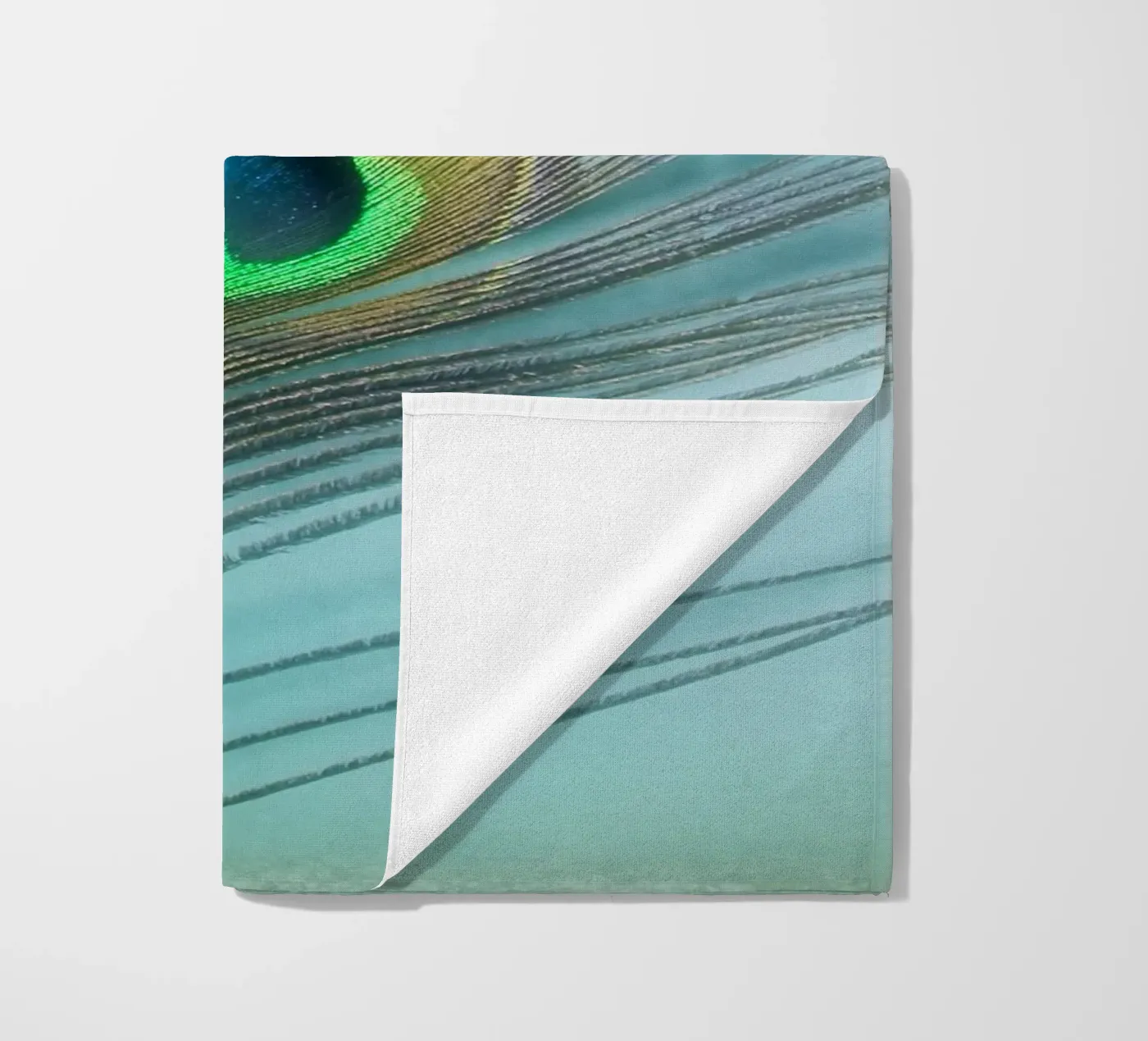 Peacock beach towel by Eva Nev Photography