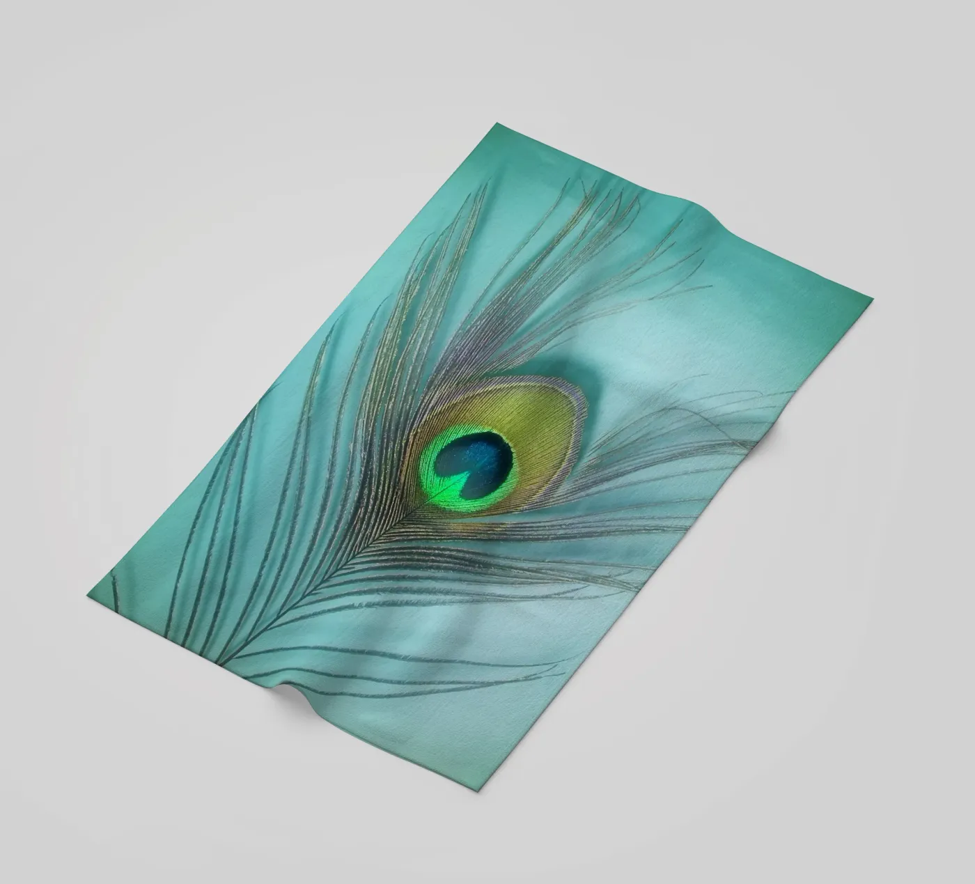 Peacock beach towel by Eva Nev Photography