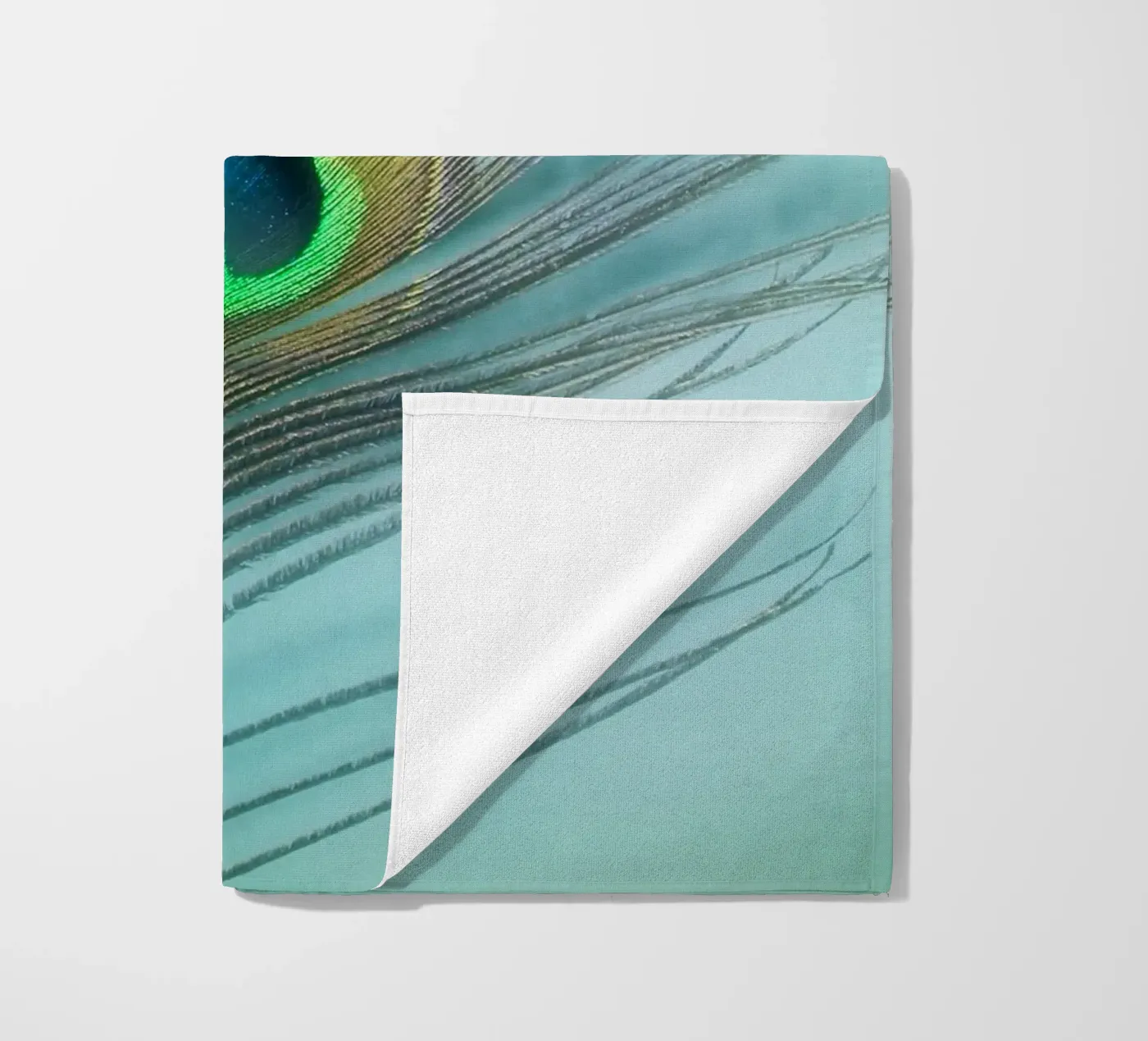 Peacock beach towel by Eva Nev Photography