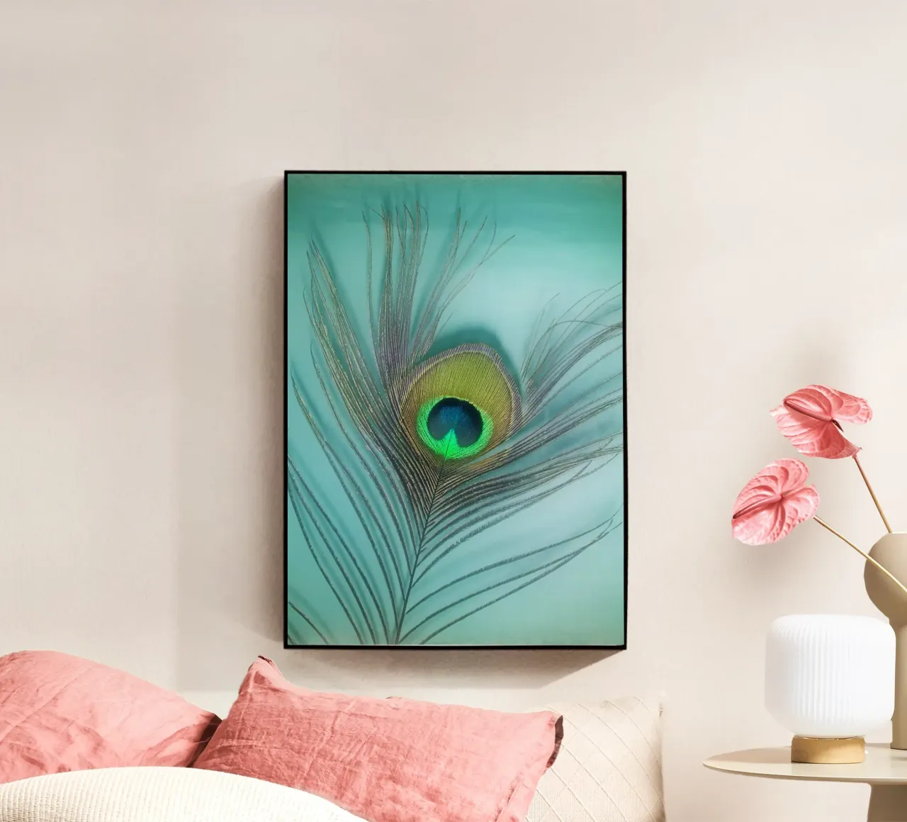 Pfau Acryl-Glas von Eva Nev Photography